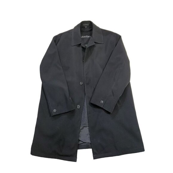 Calvin Klein Men's Black Zip-out Liner Coat Size 38R - Picture 3 of 12